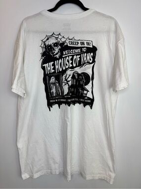 Vans on the hill The House of Vans White Graphic Tee size large graphic